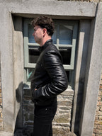 BOMBER LEATHER JACKET