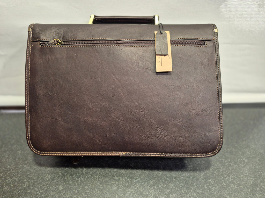 Unisex laptop bag leather